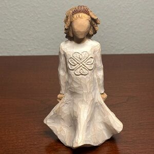 Willow Tree Angel Figurine - Cream and Tan